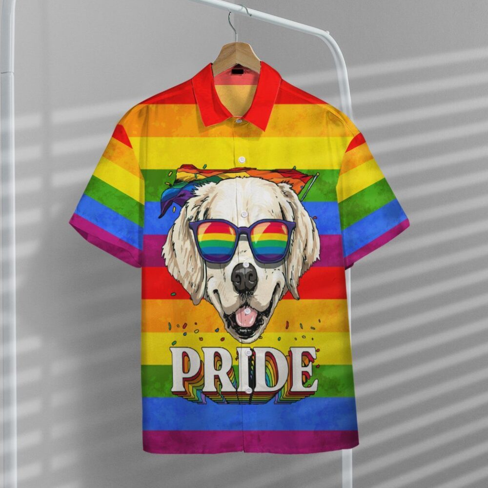 Im Proud And So Is My Golden Retriever Custom Short Sleeve Shirts