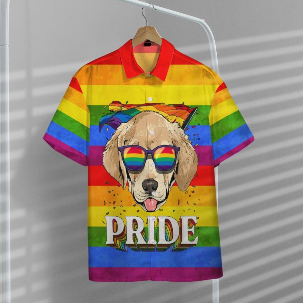 Im Proud And So Is My Labrador Retriever Custom Short Sleeve Shirts