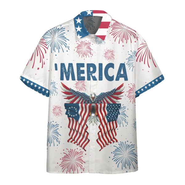 Independence Day Eagle Custom Short Sleeve Shirt