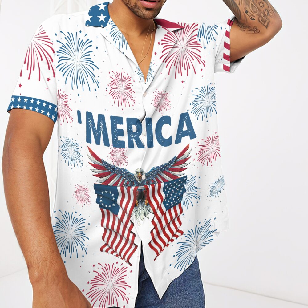 Independence Day Eagle Custom Short Sleeve Shirt