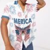 Independence Day Eagle Custom Short Sleeve Shirt Whpae