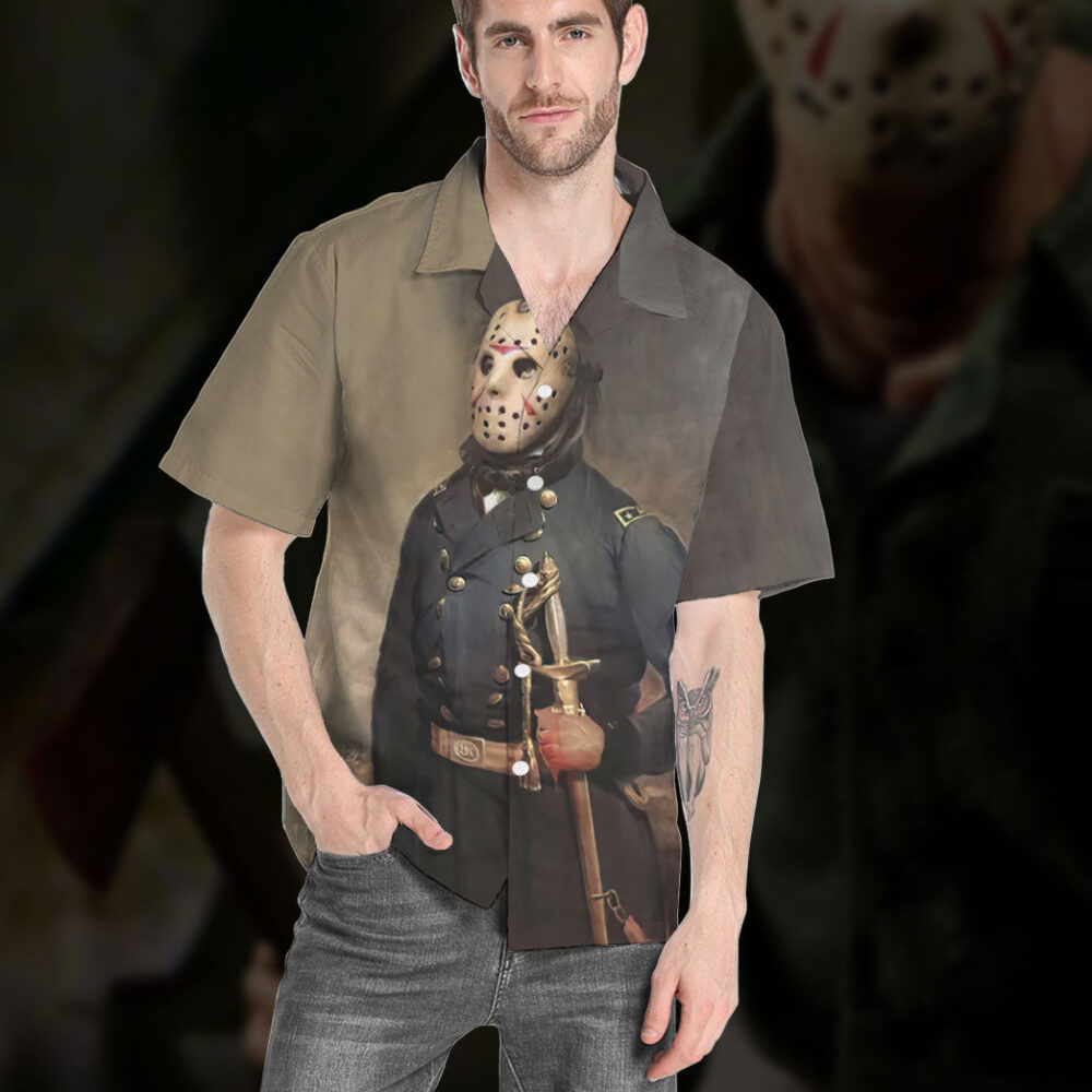 Jason Voorhees Friday The 13Th Portrait Custom Short Sleeve Shirt