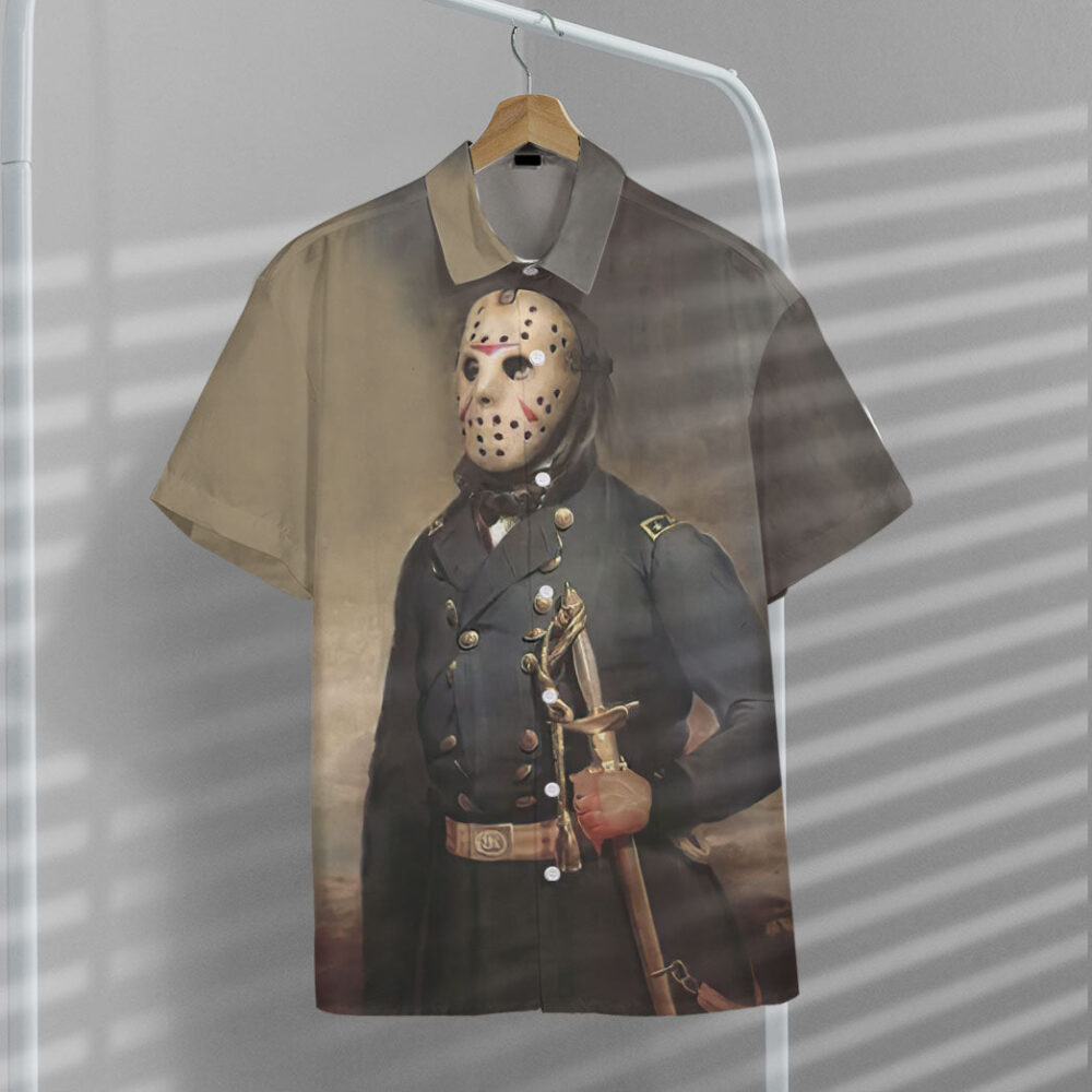 Jason Voorhees Friday The 13Th Portrait Custom Short Sleeve Shirt