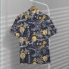 Jay Hernandez Hula Moon Navy Retro From The Magnum Pi Reboot Custom Hawaii Shirt Ap9Zg