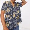 Jay Hernandez Hula Moon Navy Retro From The Magnum Pi Reboot Custom Hawaii Shirt Tma3O