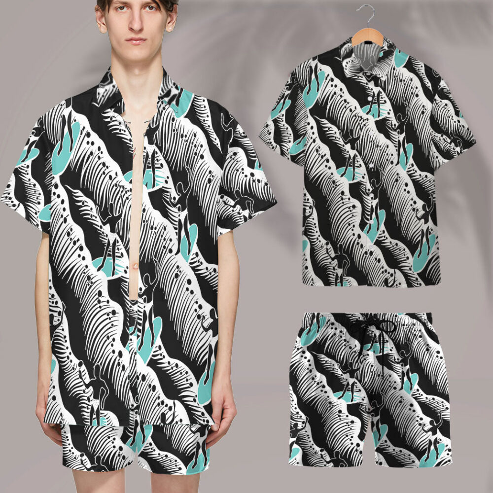 Jay Hernandez Surfer Navy Retro From The Magnum Pi Reboot Custom Hawaii Shirt