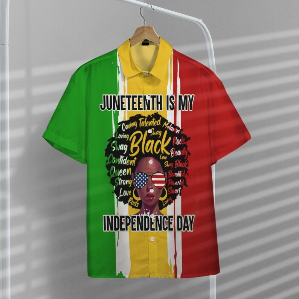 Juneteenth Is My Independence Day Custom Short Sleeve Shirts