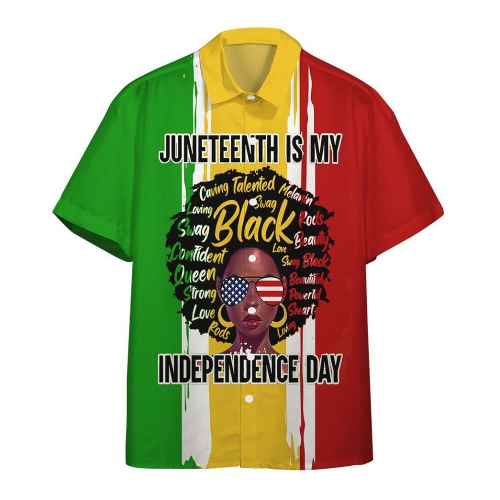 Juneteenth Is My Independence Day Custom Short Sleeve Shirts