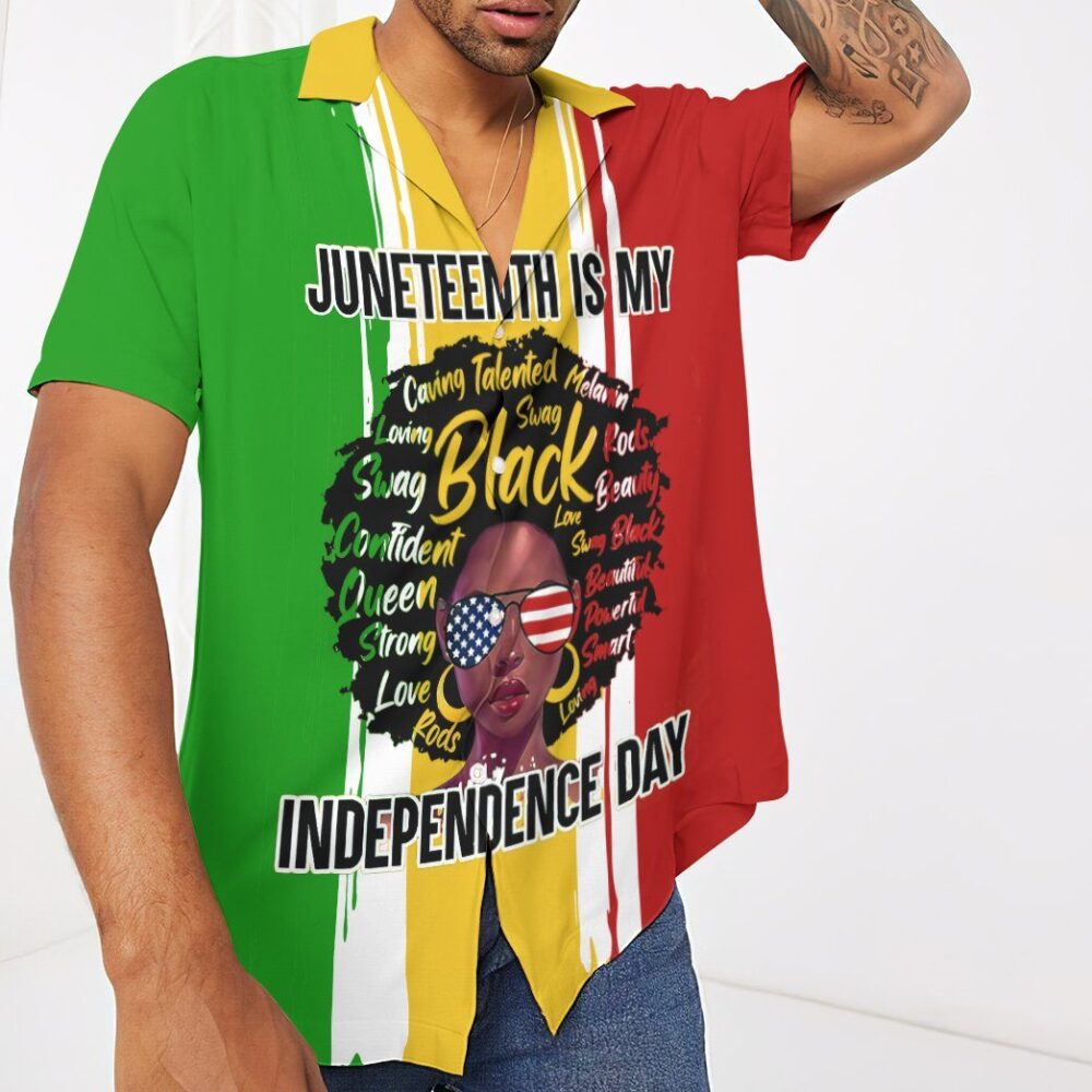 Juneteenth Is My Independence Day Custom Short Sleeve Shirts