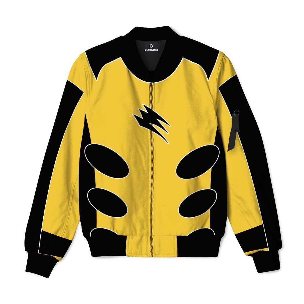 Jungle Fury Yellow Power Ranger Bomber Jacket