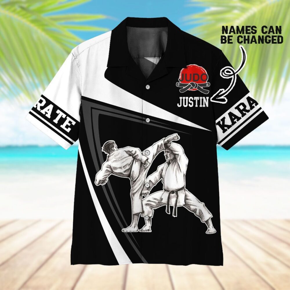 Karate Custom Name Hawaii Shirt