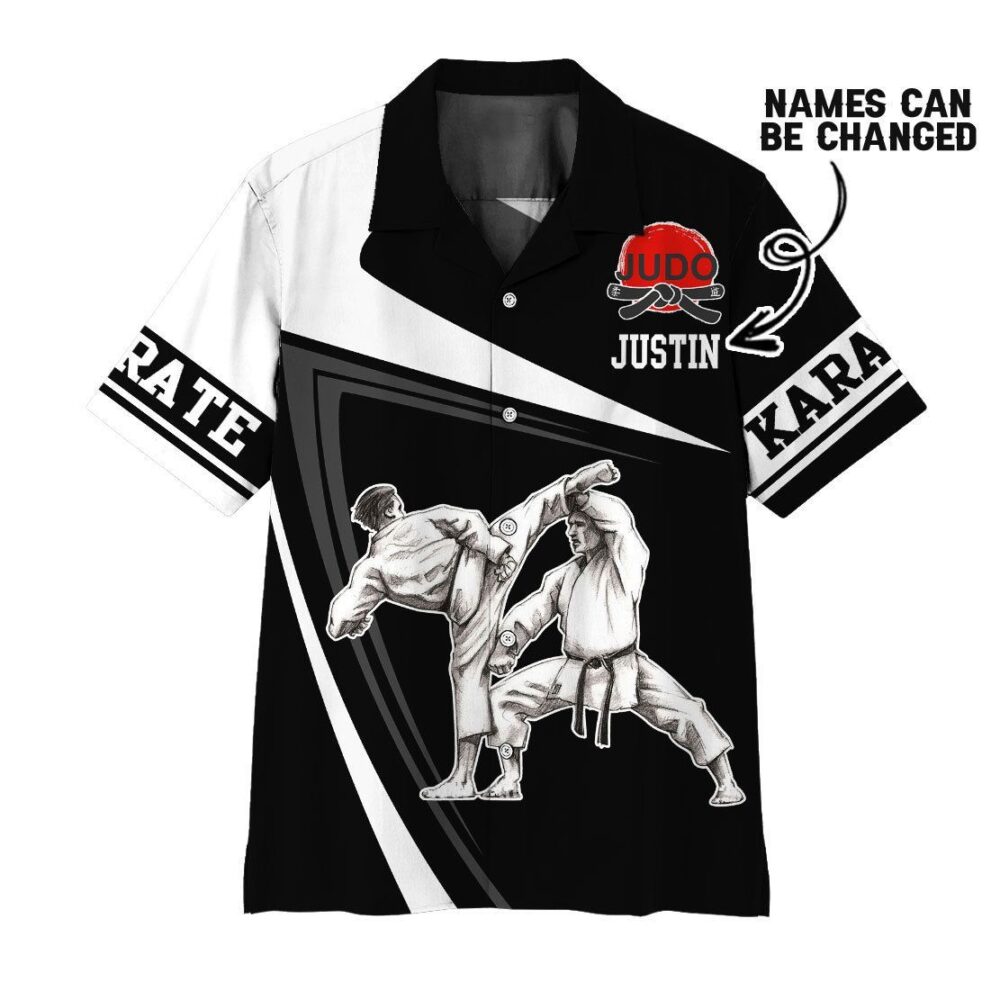 Karate Custom Name Hawaii Shirt