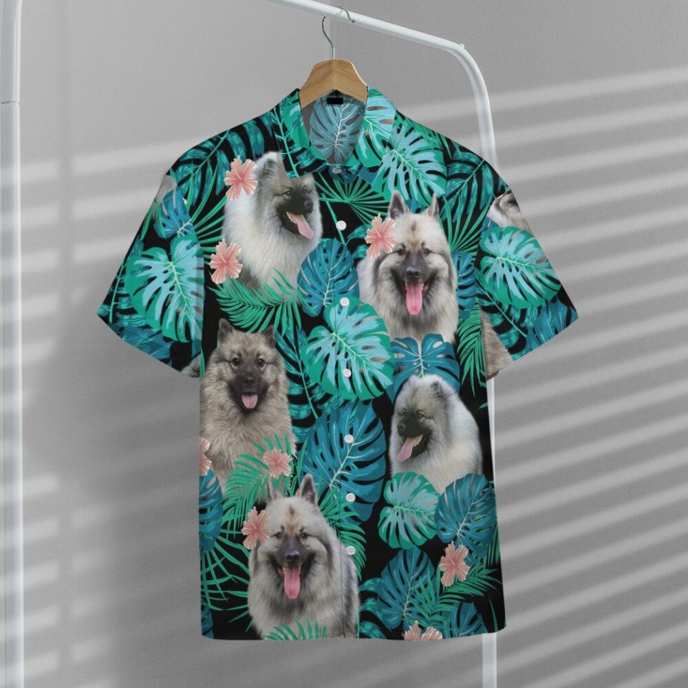 Keeshond Dog Summer Custom Short Sleeve Shirt