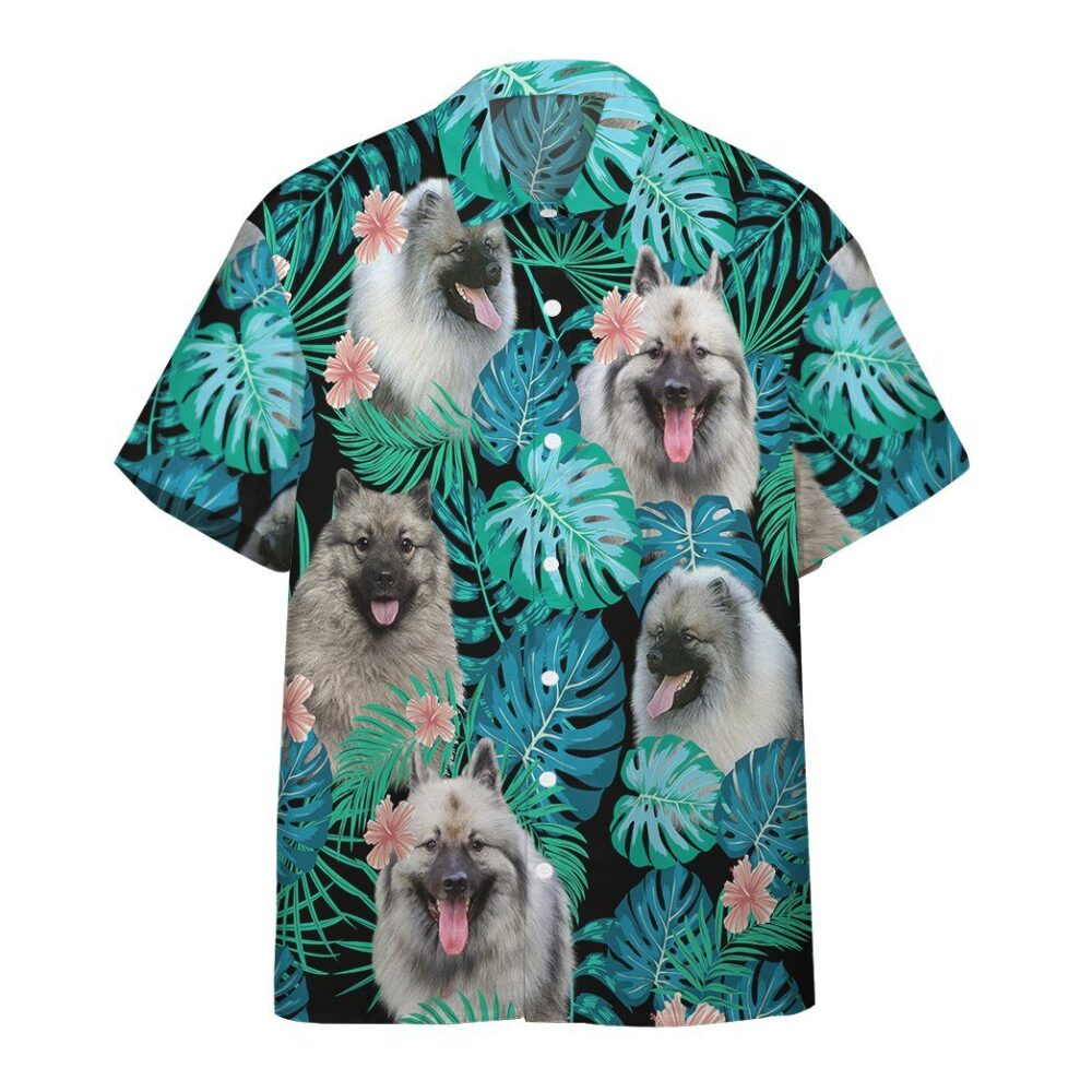 Keeshond Dog Summer Custom Short Sleeve Shirt