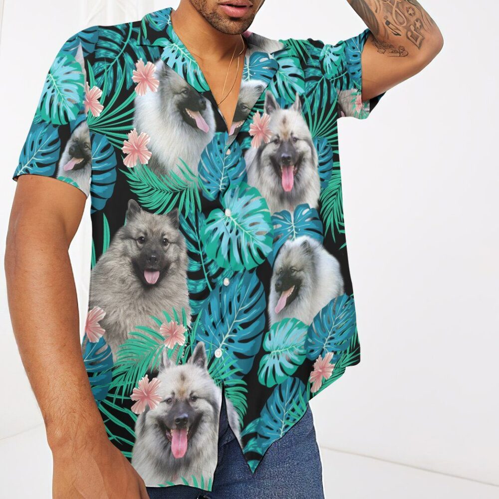 Keeshond Dog Summer Custom Short Sleeve Shirt