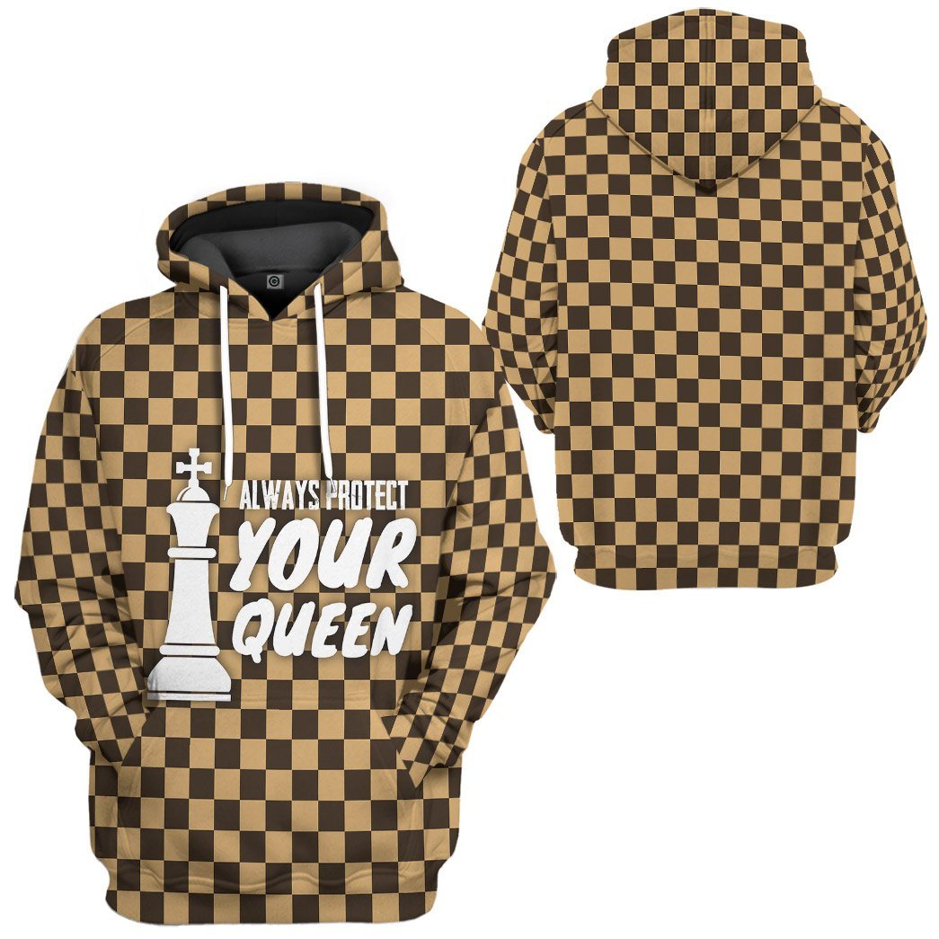 King Chessboard Couple Tshirt Hoodie Apparel