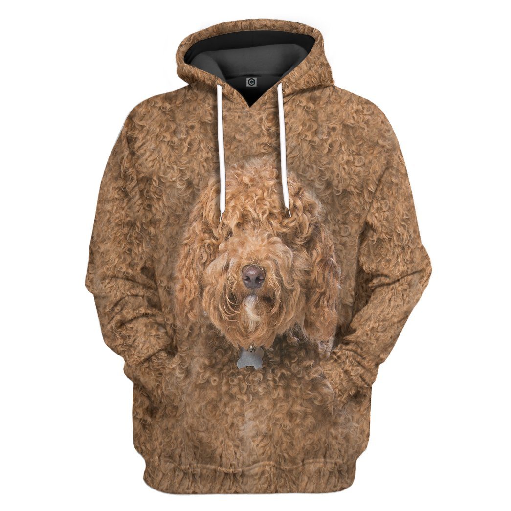 Labradoodle Dog Front And Back Tshirt Hoodie Apparel