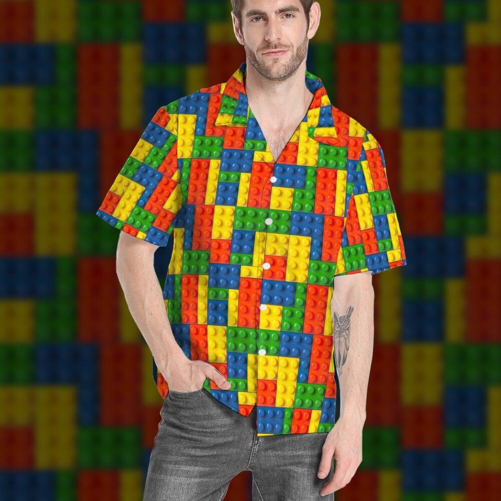 Lego Fabric Custom Hawaii Shirt