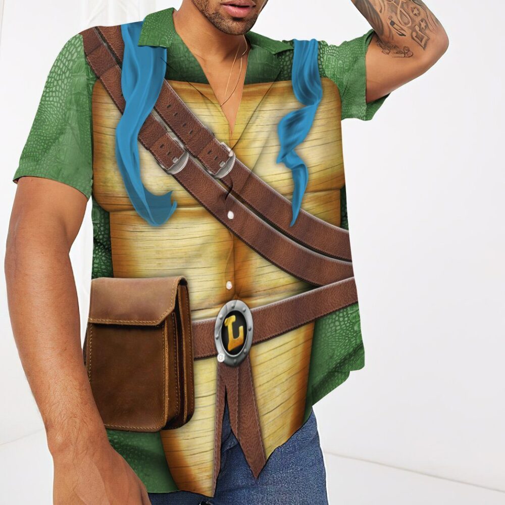 Leonardo Tmnt Leo Cosplay Custom Short Sleeve Shirt