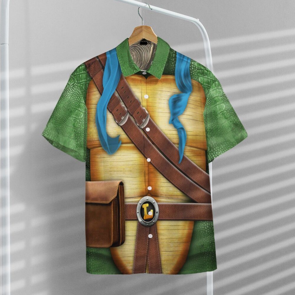 Leonardo Tmnt Leo Cosplay Custom Short Sleeve Shirt