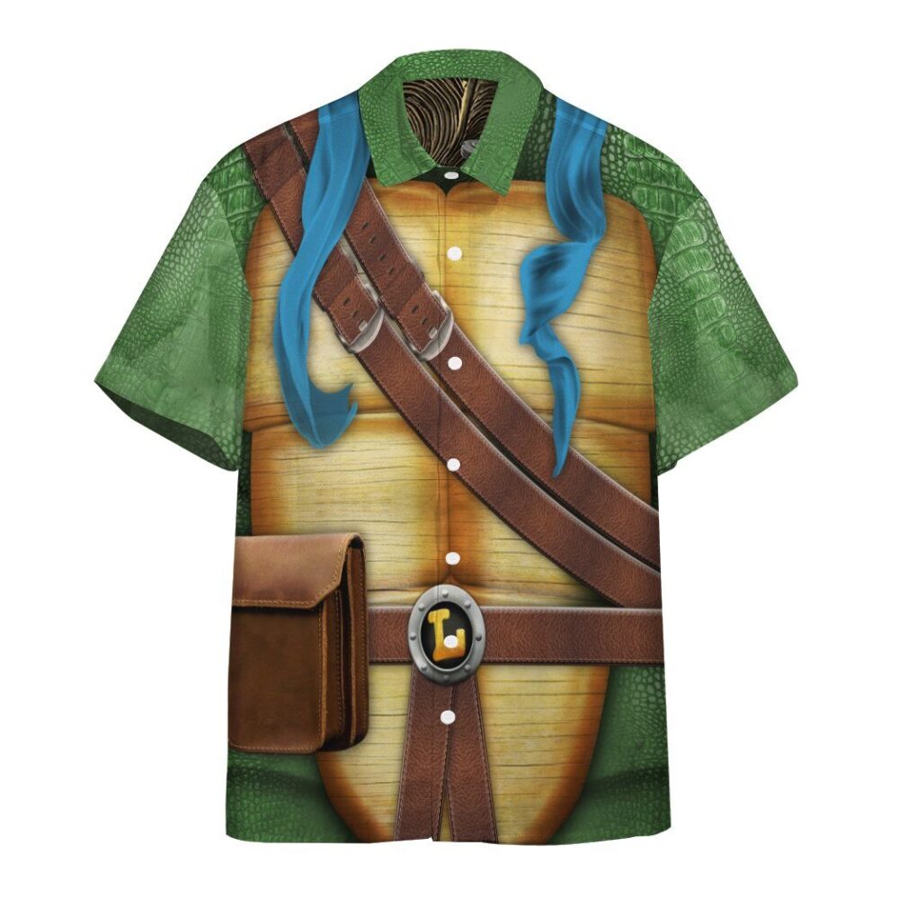 Leonardo Tmnt Leo Cosplay Custom Short Sleeve Shirt