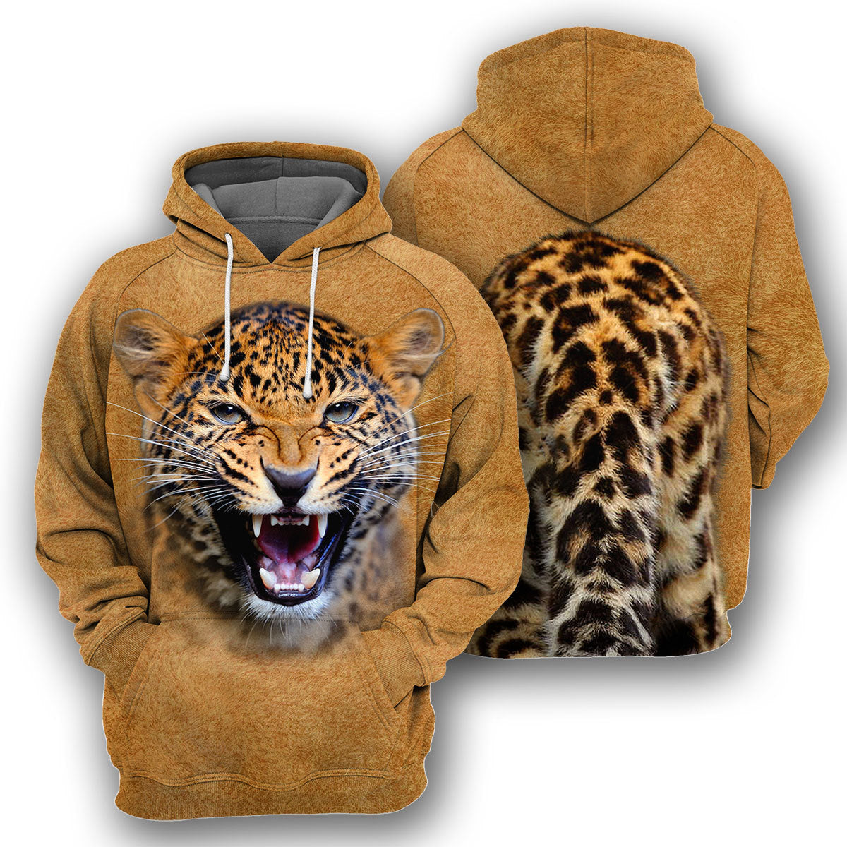 Leopard Unique All Over Print T-Shirt Hoodie Gift Ideas