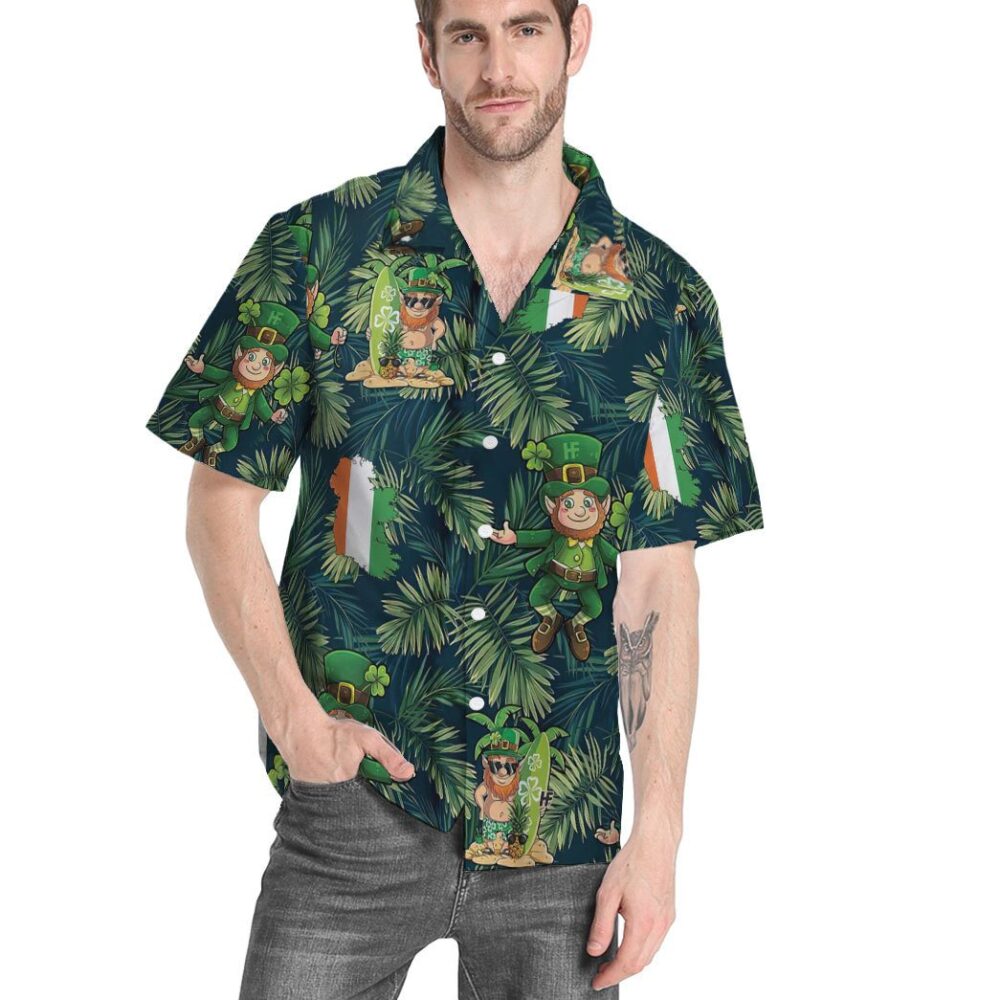 Leprechaun Tropical Hawaii Style Custom Hawaiian Shirt