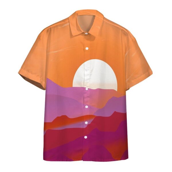 Lesbian Pride Sunrise Custom Hawaii Shirt