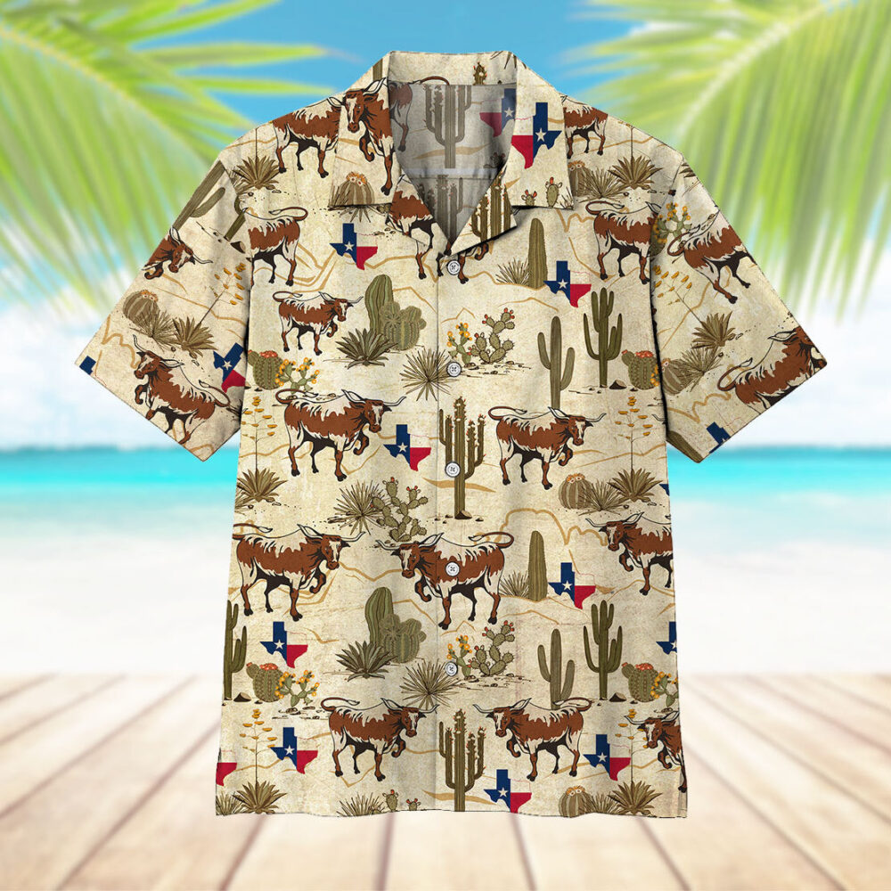 Longhorn Texas Hawaii Shirt