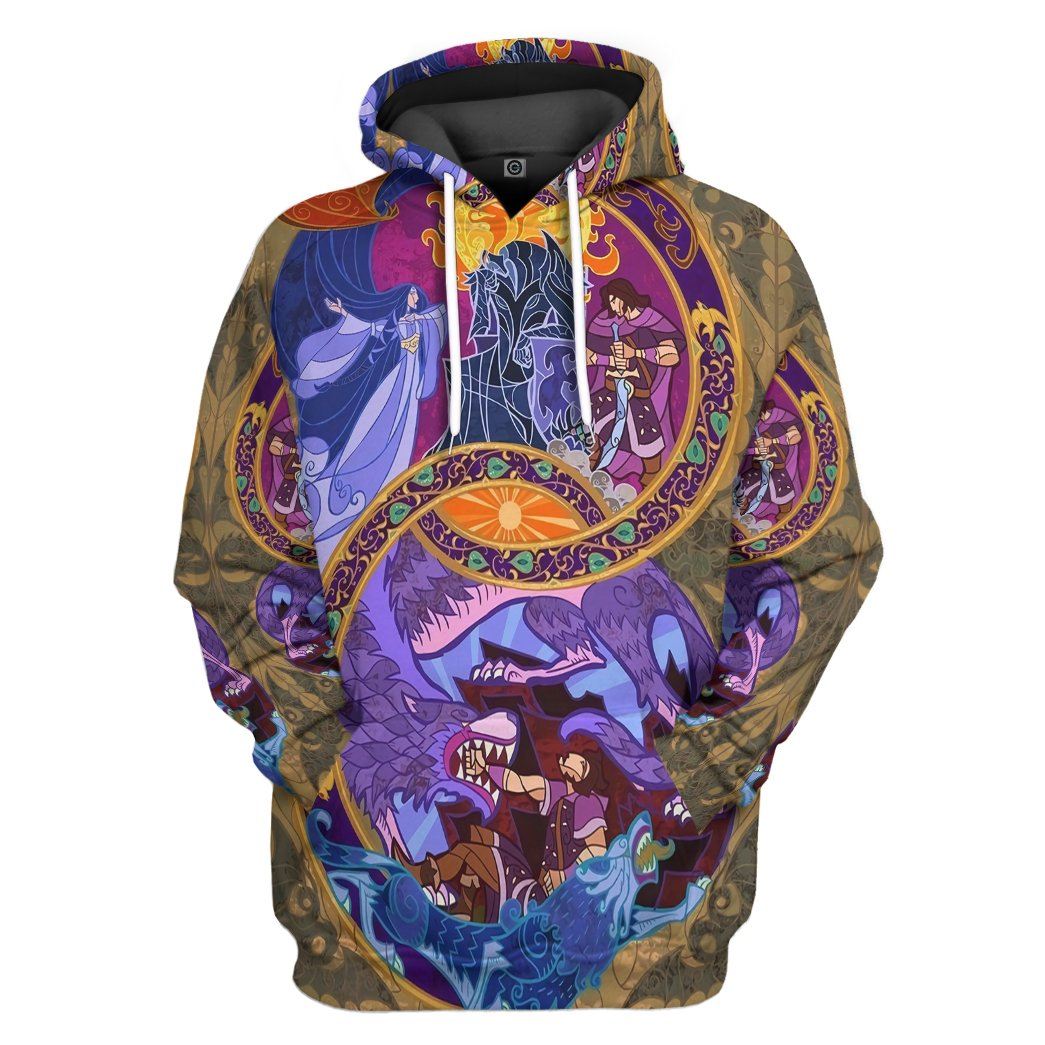 Lord Of The Rings All Over Print T-Shirt Hoodie Apparel