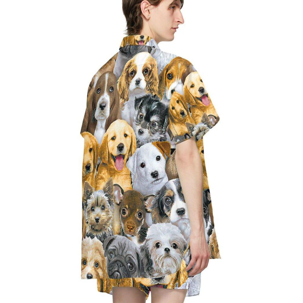 Lots Of Adorable Puppy Custom Short Sleeve Shirt