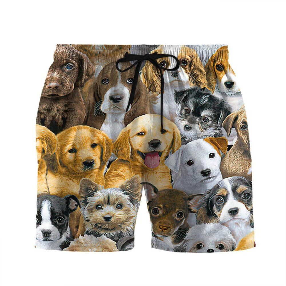 Lots Of Adorable Puppy Custom Short Sleeve Shirt