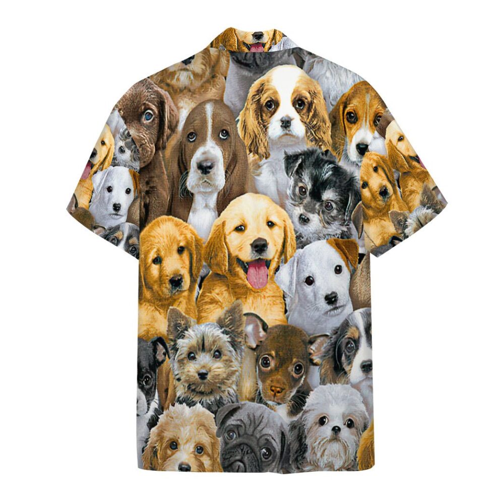 Lots Of Adorable Puppy Custom Short Sleeve Shirt