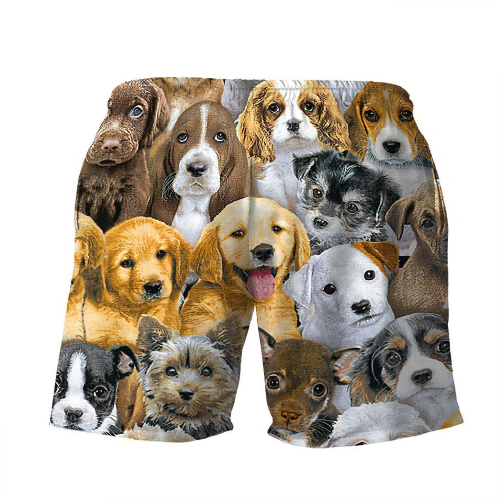 Lots Of Adorable Puppy Custom Short Sleeve Shirt