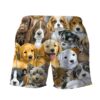 Lots Of Adorable Puppy Custom Short Sleeve Shirt Seo6W