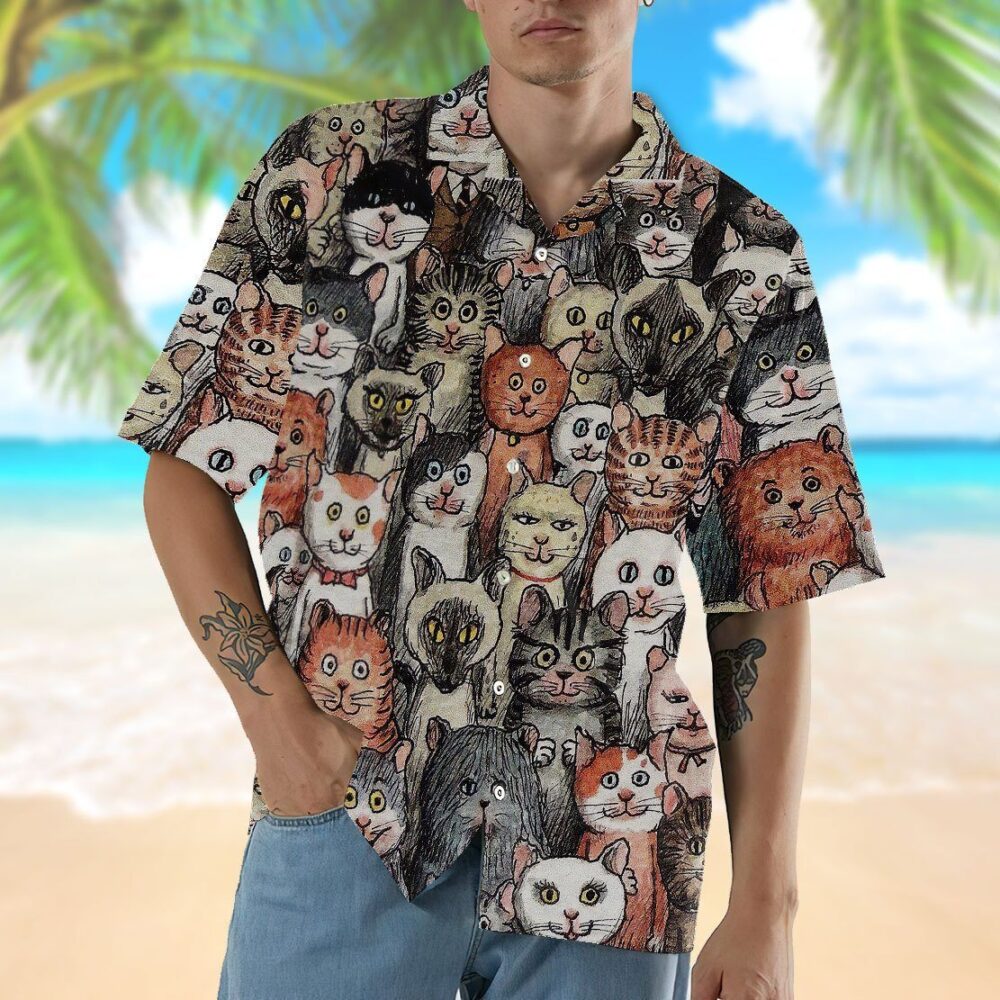 Lots Of Dark Cats Hawaii T-Shirt