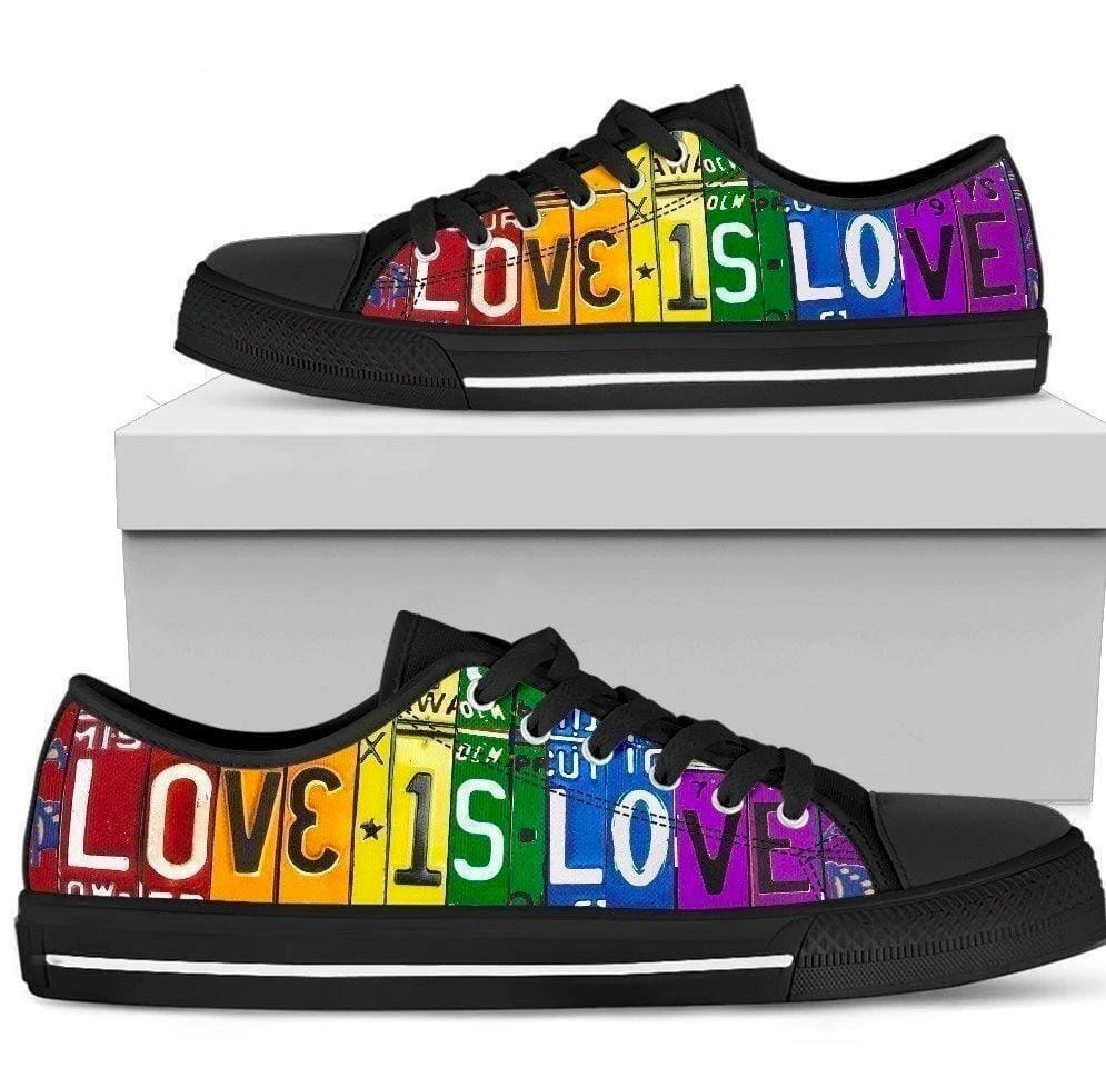 Love Is Love LGBT Pride Women Sneakers Low Top Shoes