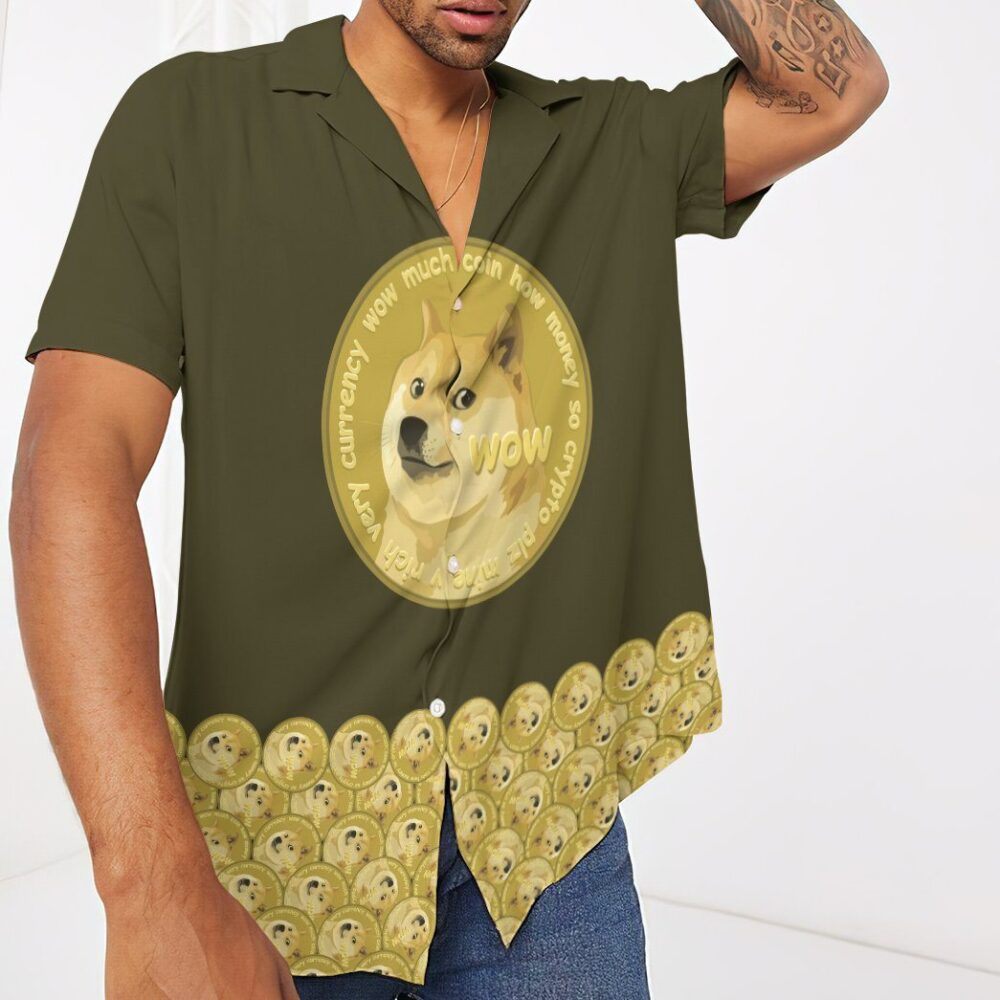 Lucky Dogecoin Custom Hawaii Shirt