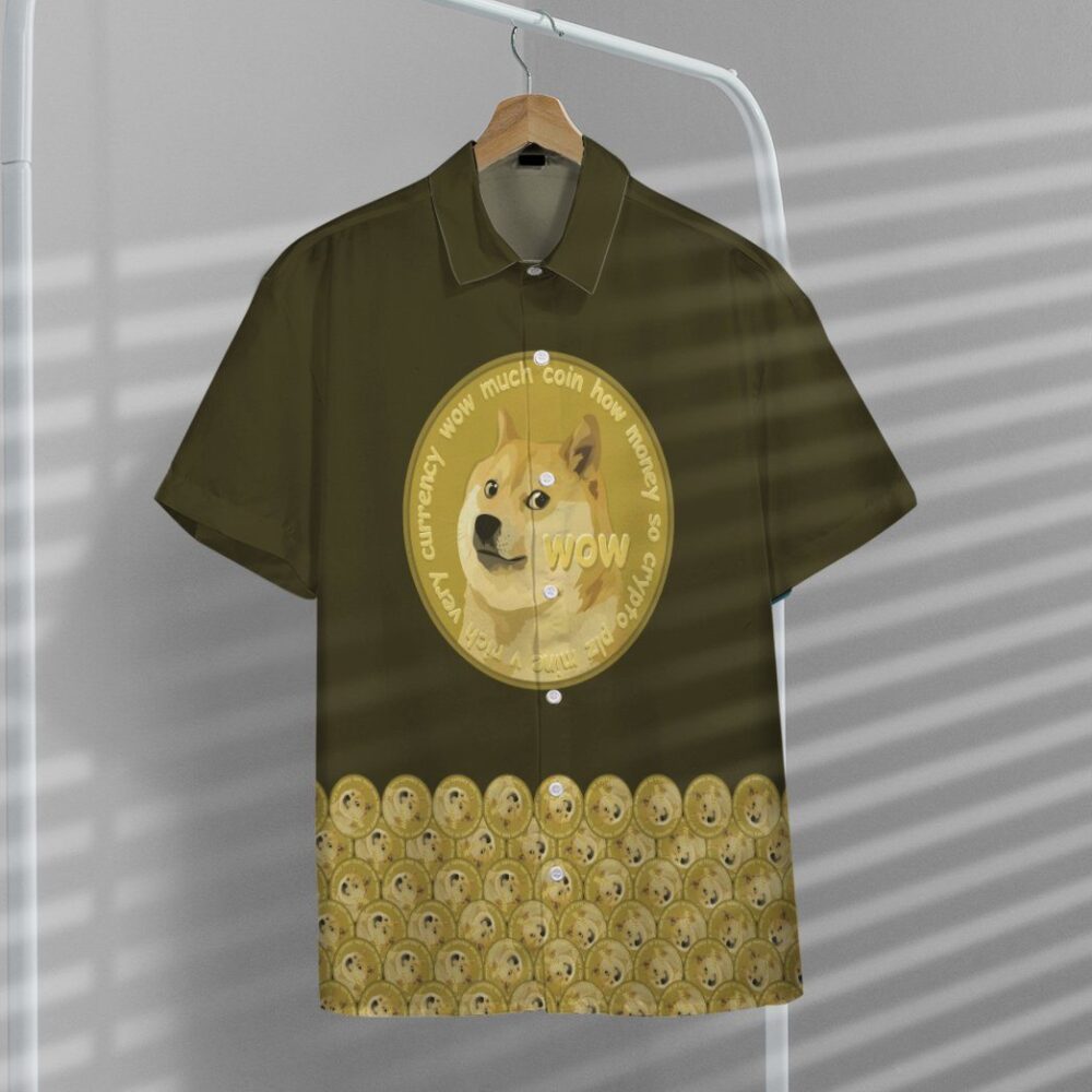 Lucky Dogecoin Custom Hawaii Shirt