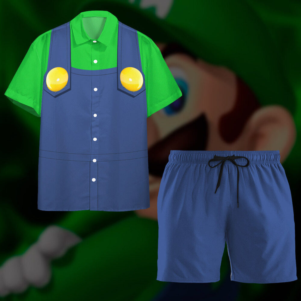 Luigi Custom Short Sleeve Shirt