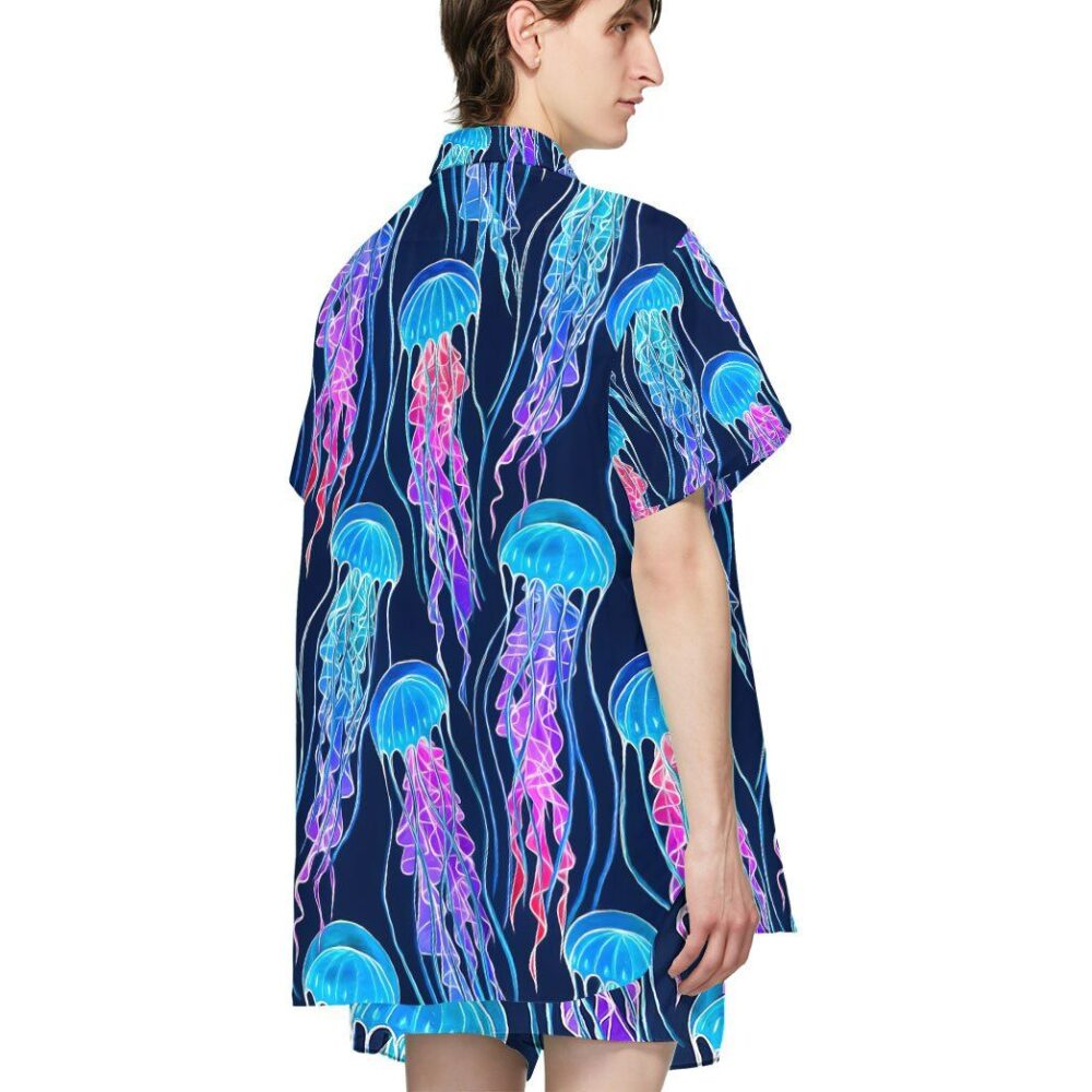 Luminescent Rainbow Jellyfish Gum Custom Hawaii Shirt