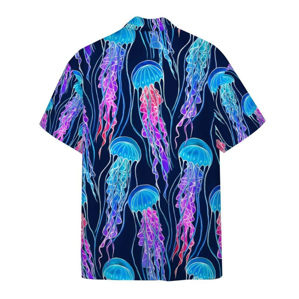 Luminescent Rainbow Jellyfish Gum Custom Hawaii Shirt