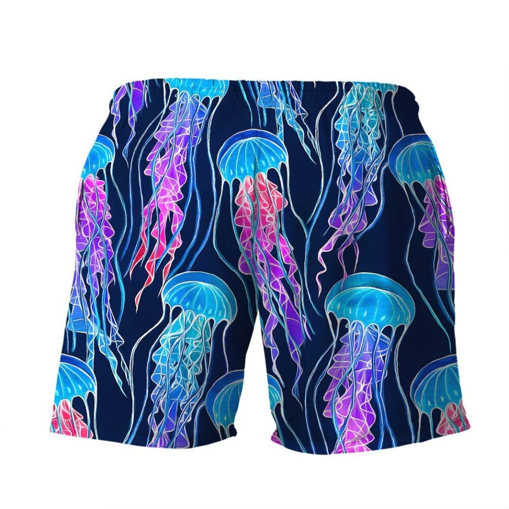 Luminescent Rainbow Jellyfish Gum Custom Hawaii Shirt