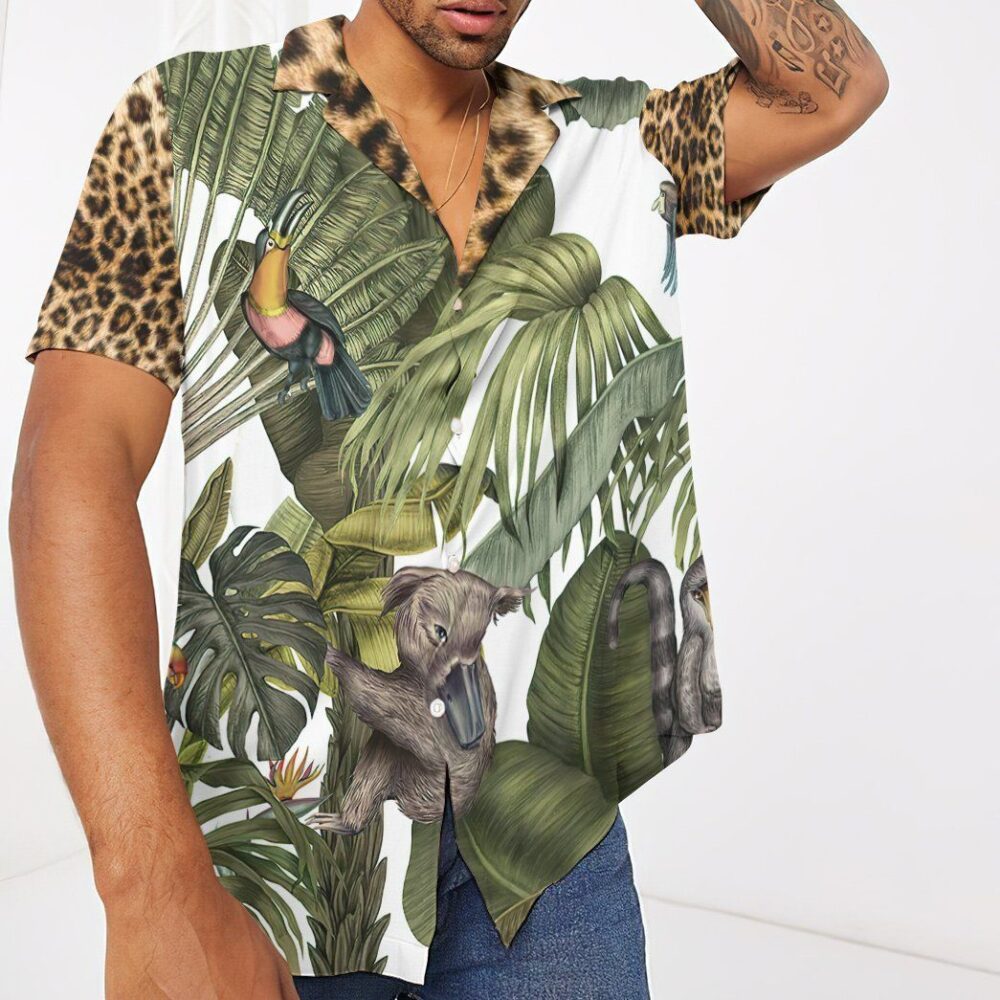 Magical Jungle With Leopard Skin Hawaii Shirt