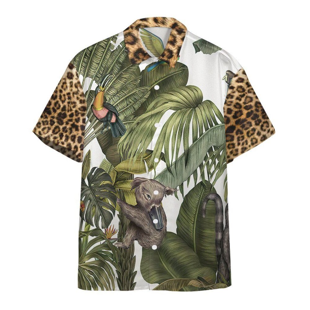 Magical Jungle With Leopard Skin Hawaii Shirt