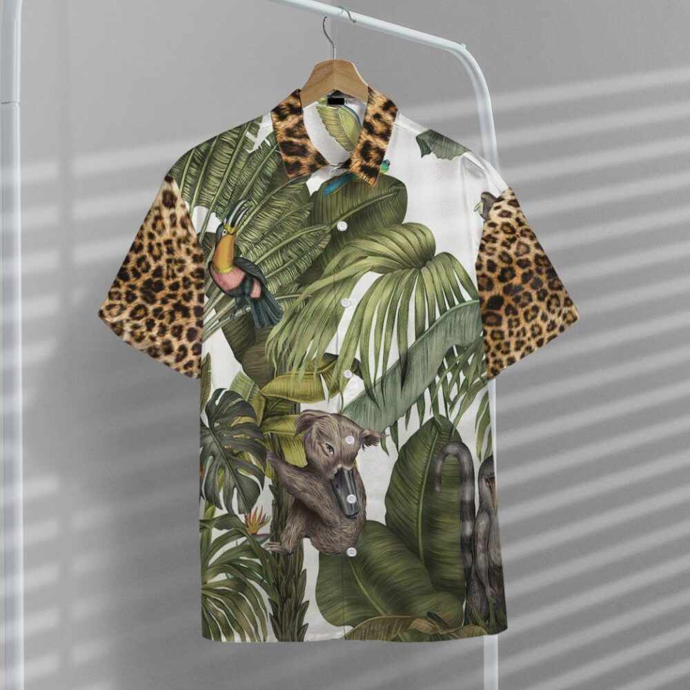 Magical Jungle With Leopard Skin Hawaii Shirt