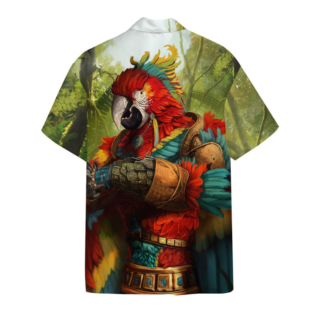 Majestic Parrot Warrior Custom Hawaii Shirt