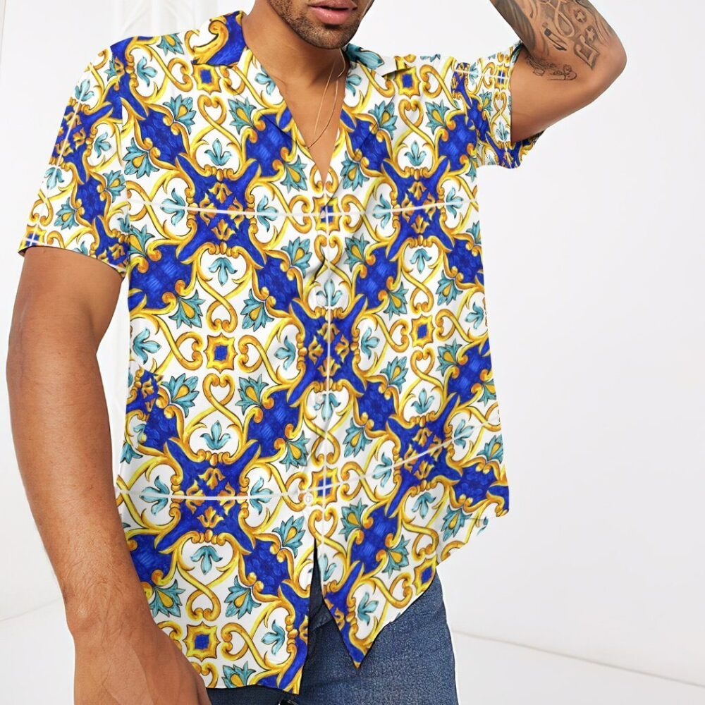 Majolica Buttun Up Hawaii Shirt