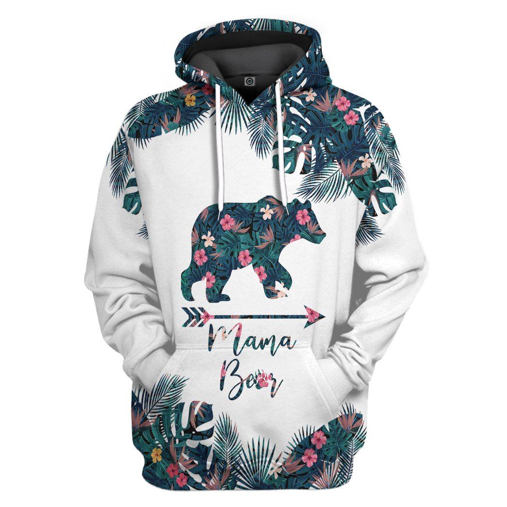 Mama Bear Mothers Day Gift All Over Print T-Shirt Hoodie Apparel