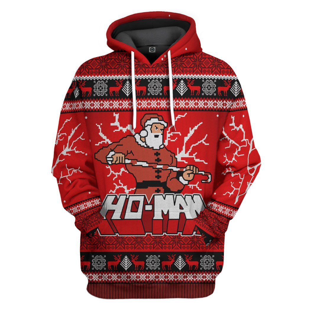 MAN Ugly Christmas Sweater All Over Print T-Shirt Hoodie Apparel